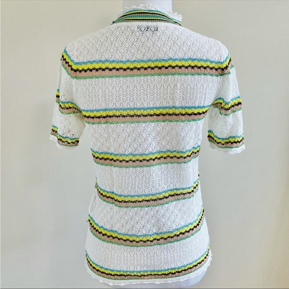 Sandro Mesh / Lace Top - Picture 6 of 10